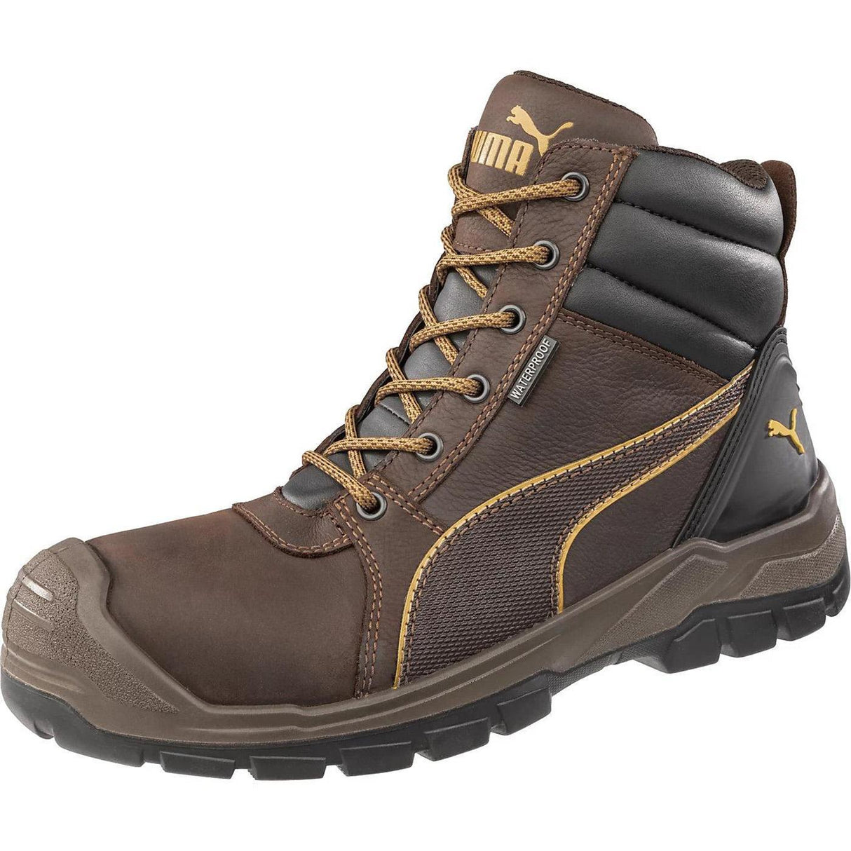 Puma Safety Tornado Waterproof Composite Toe Work Boots – Brown image view 2