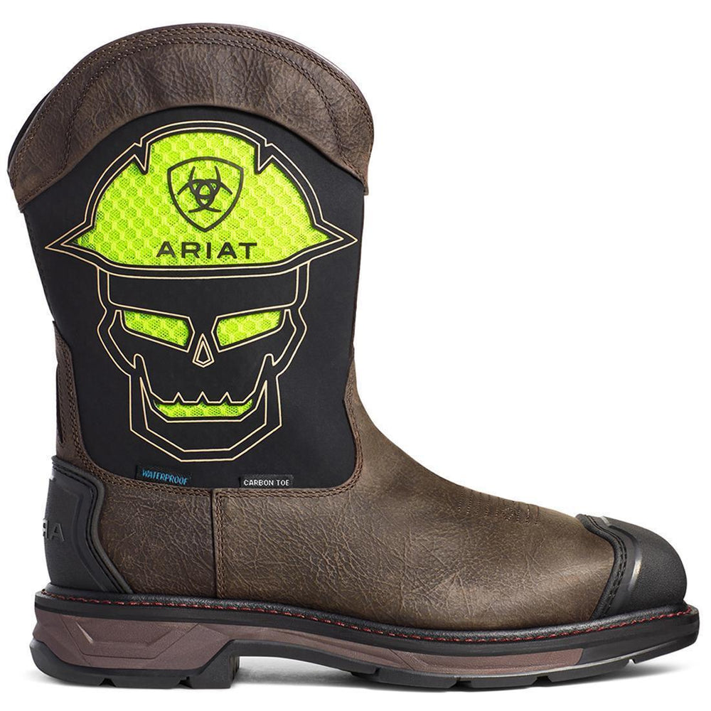 Ariat WorkHog XT VentTEK Carbon-Toe Pull On Work Boot Brown Detail
