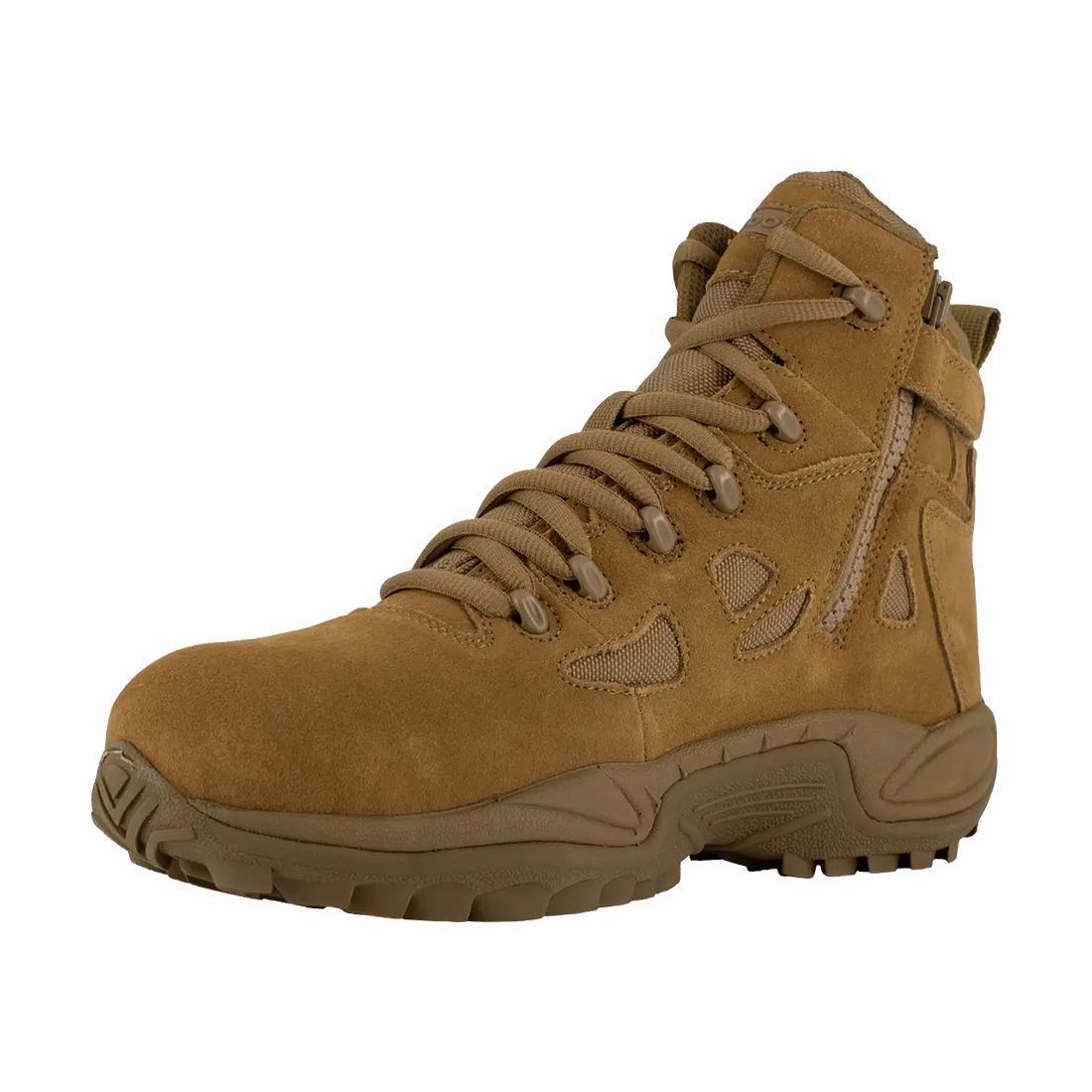 Rapid Response Rb 6 Inch Composite-Toe Side Zip Stealth Military Work Boot Coyote