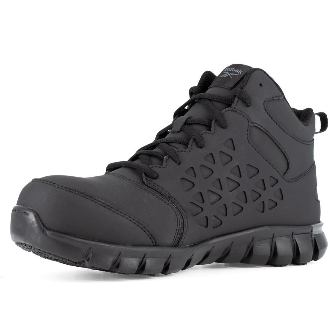 Women's Sublite Cushion Composite-Toe Mid Work Boot Black