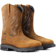 Ariat Sierra Shock Shield Steel-Toe Waterproof Work Boot Distressed Brown Detail