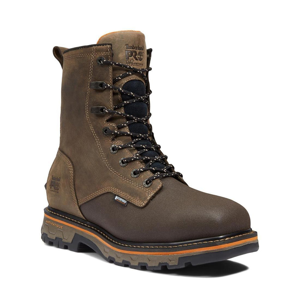 True Grit 8 Inch Composite-Toe Waterproof Work Boot Brown