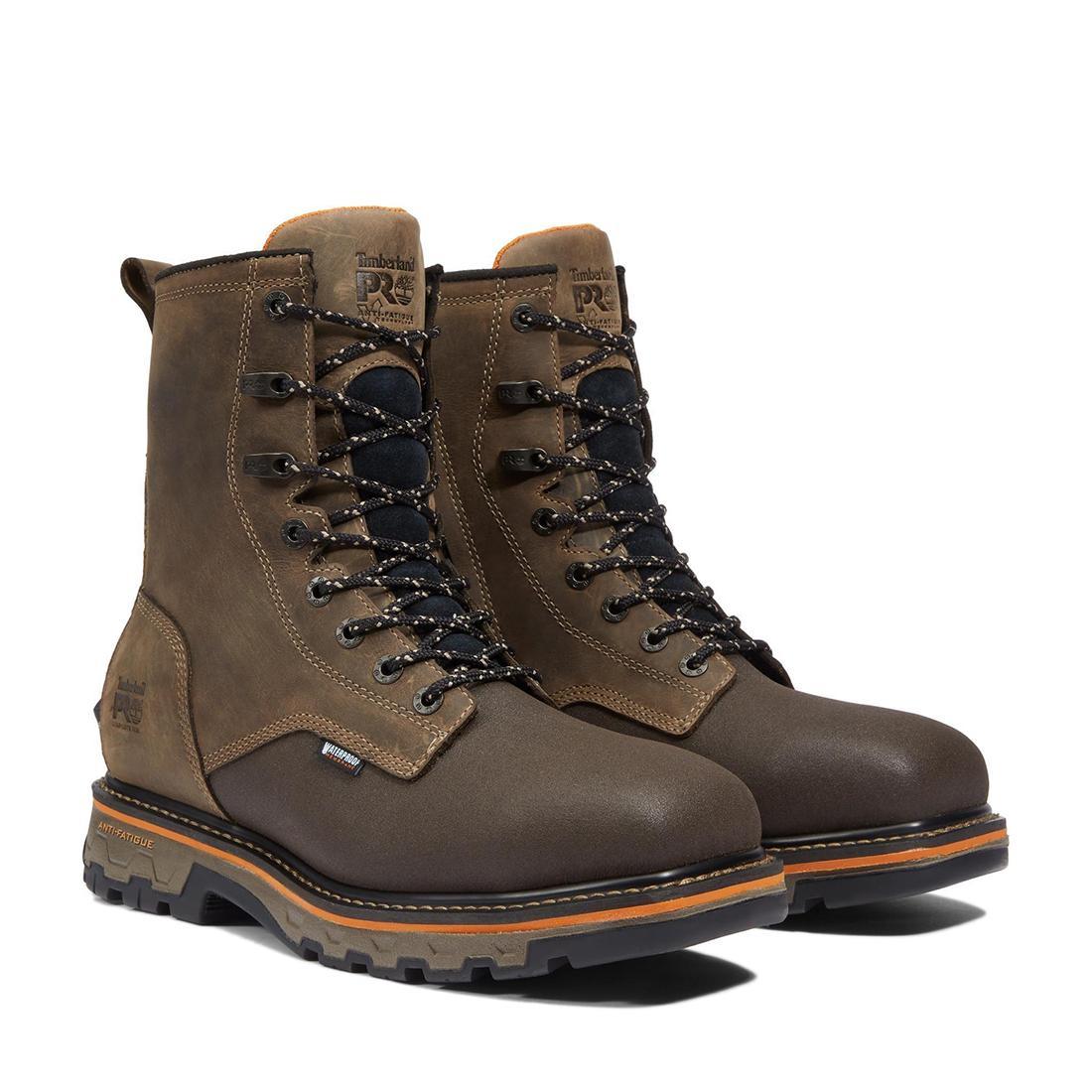True Grit 8 Inch Composite-Toe Waterproof Work Boot Brown
