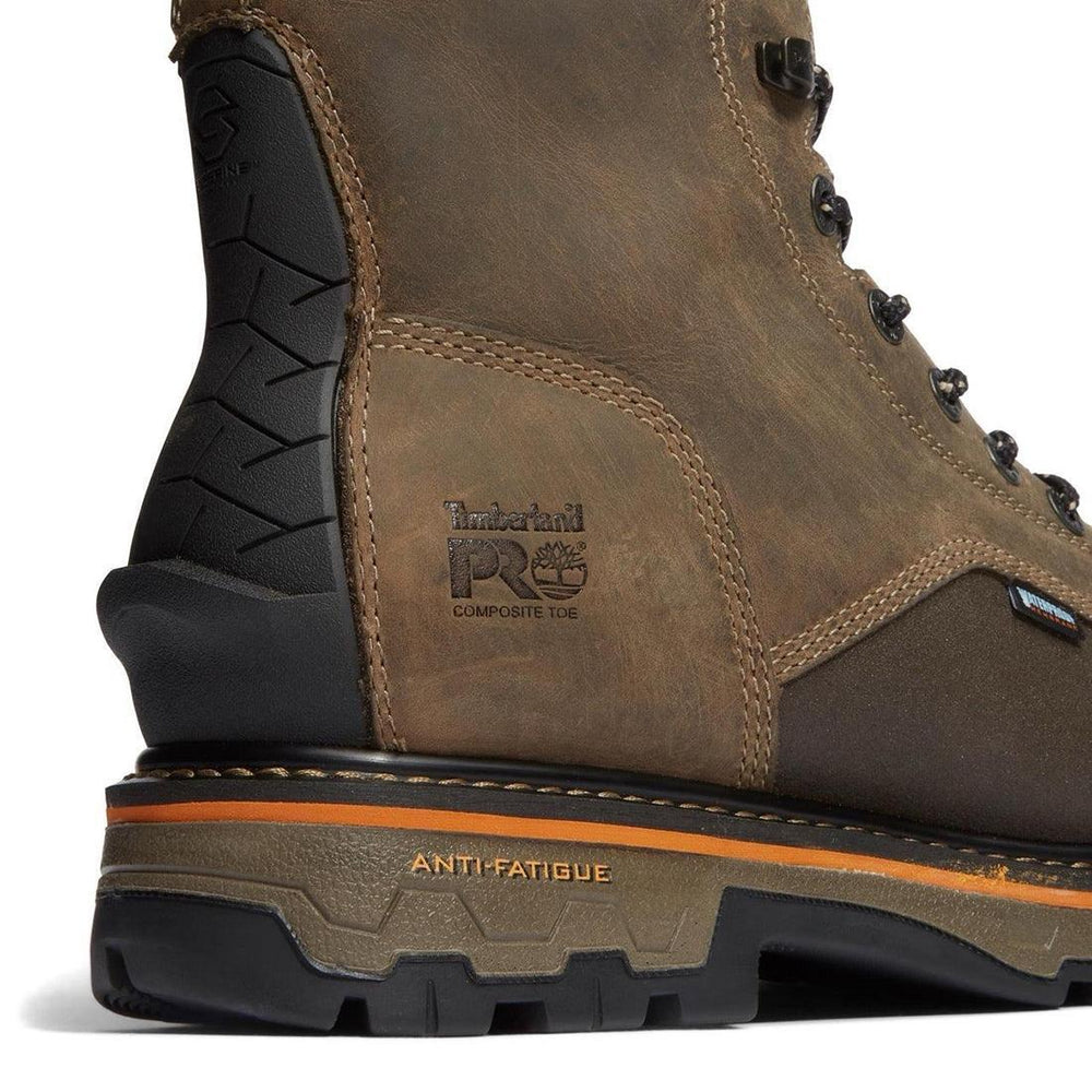 True Grit 8 Inch Composite-Toe Waterproof Work Boot Brown