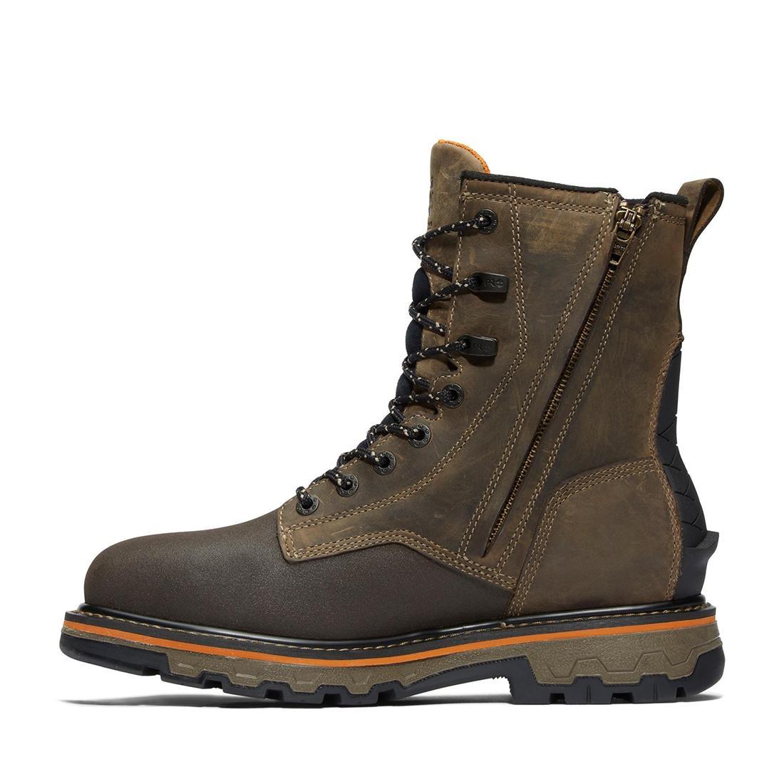True Grit 8 Inch Composite-Toe Waterproof Work Boot Brown