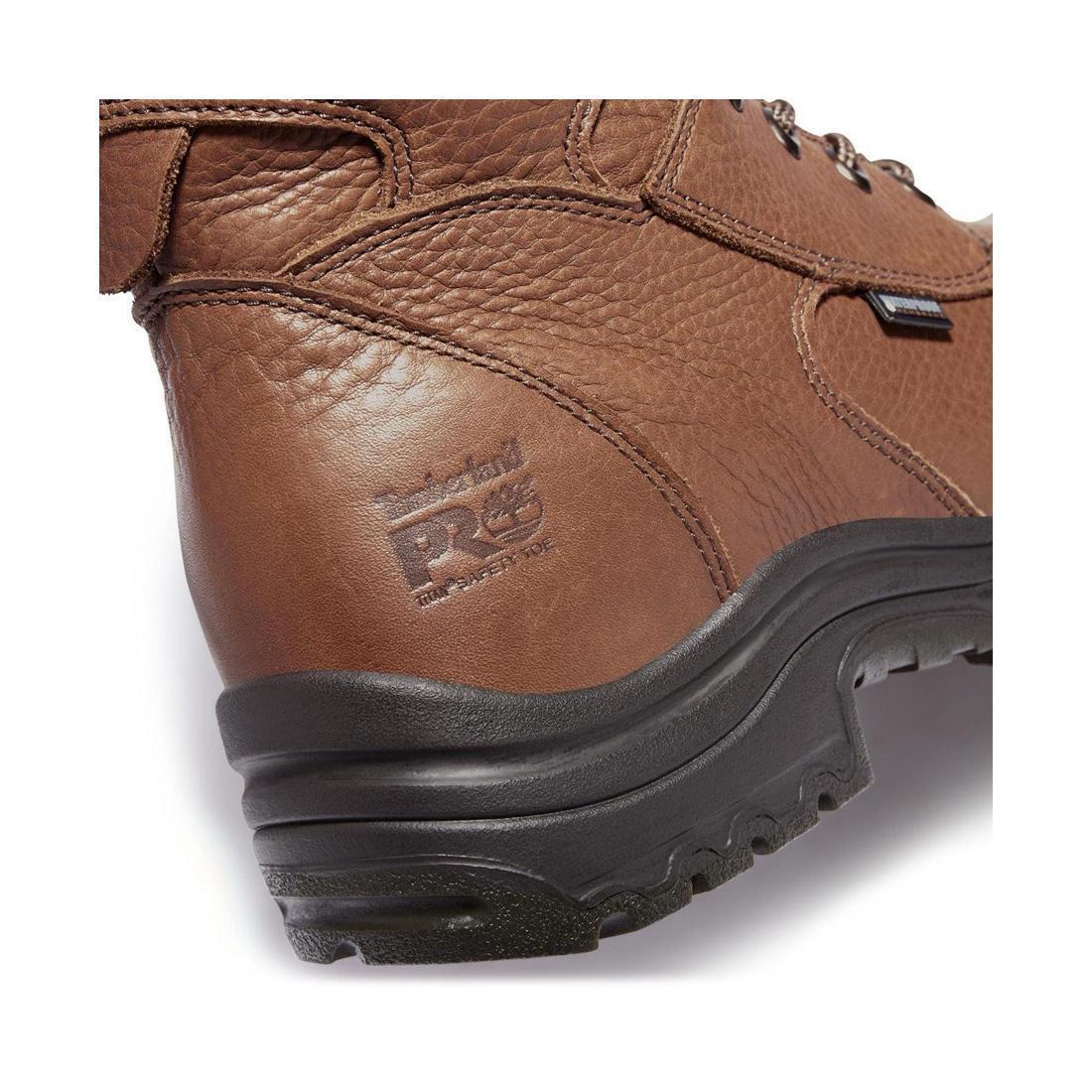 Titan 8 Inch Alloy-Toe Waterproof Work Boot Medium Brown
