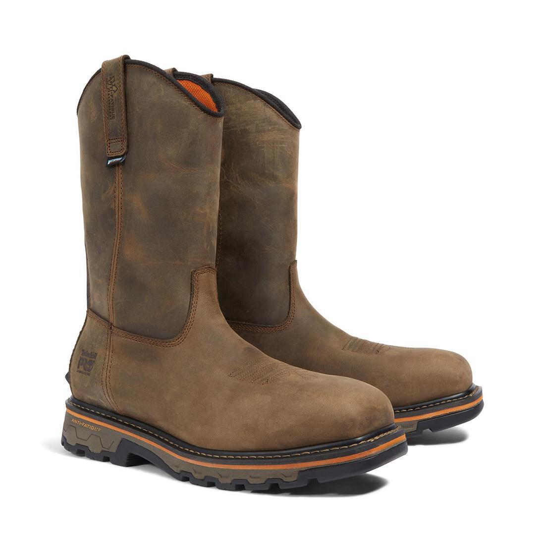 True Grit Composite- Toe Waterproof Pull-On Work Boot Brown