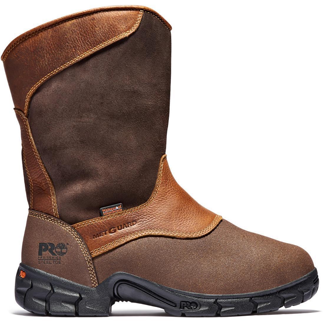 Excave Steel-Toe Met Guard WP Pull-On Work Boot Brown