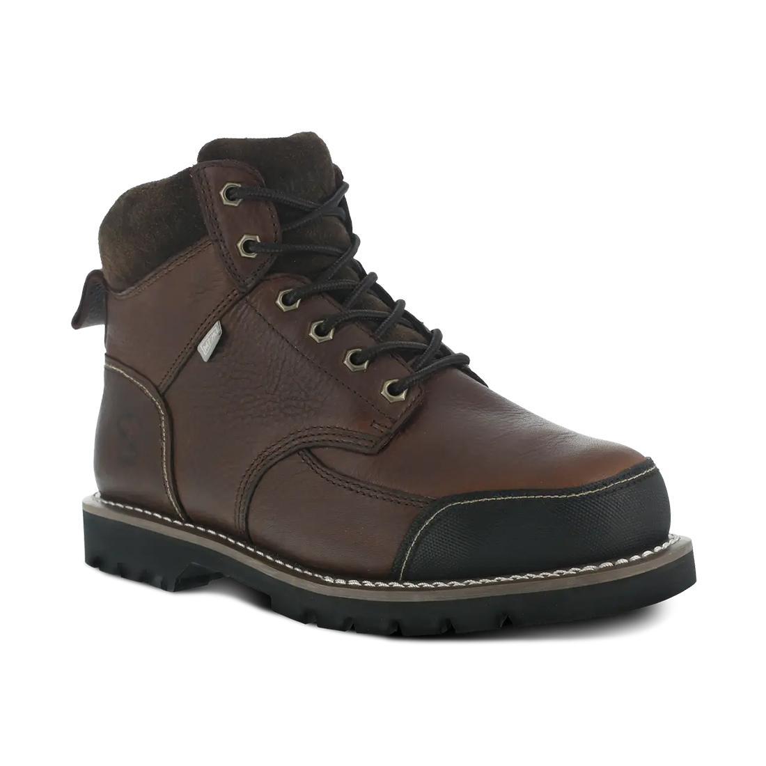 Dozer Steel-Toe 6 inch Metguard Work Boot Brown