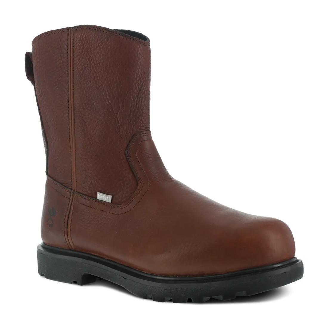 Hauler Composite-Toe Int Met Guard 10 inch Wellington Work Boot Brown