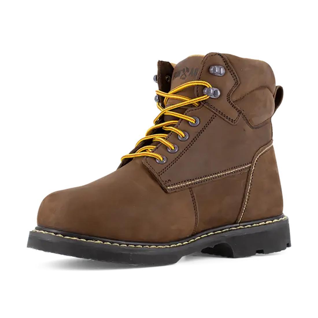 Groundbreaker Steel-Toe Metguard 6 inch Work Boot Brown