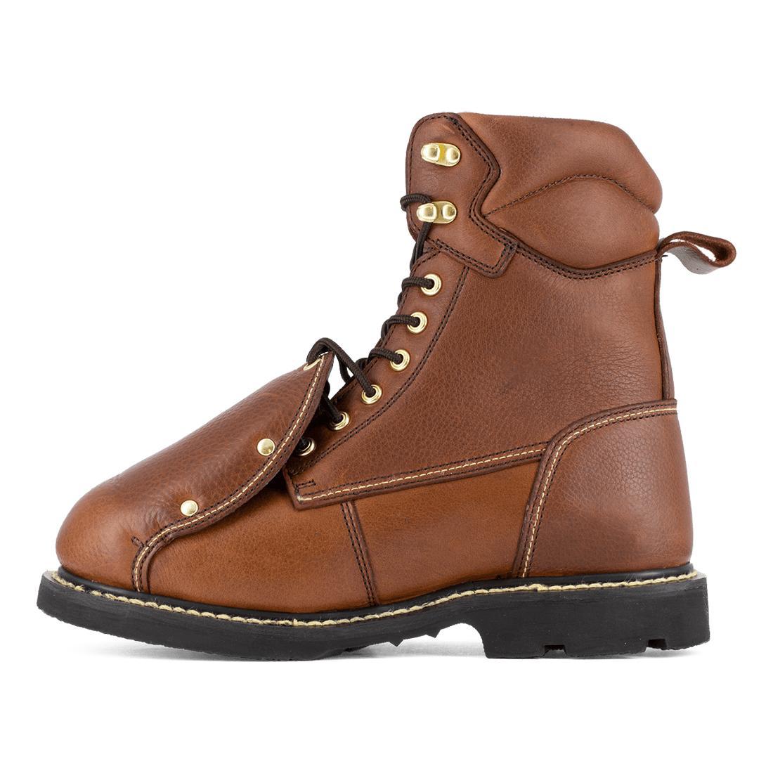 Groundbreaker Steel-Toe Ext Met guard 8 inch Work Boots Brown