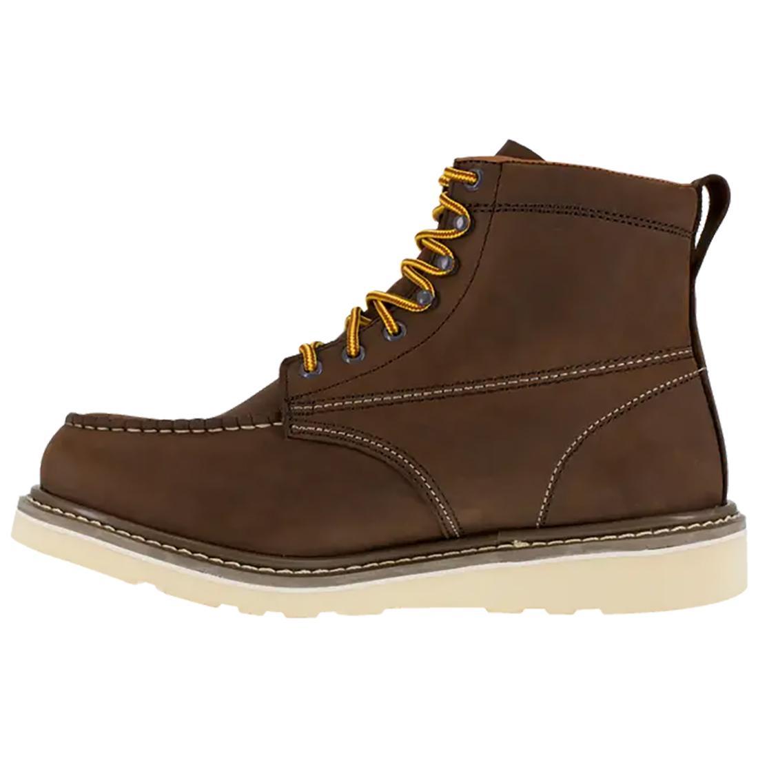 Reinforcer Steel-Toe 6-inch Wedge Work boot Brown
