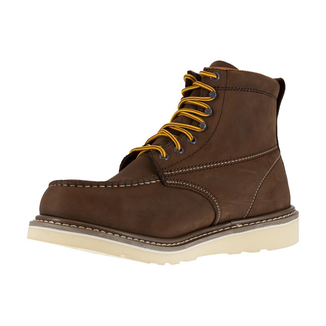 Reinforcer Steel-Toe 6-inch Wedge Work boot Brown