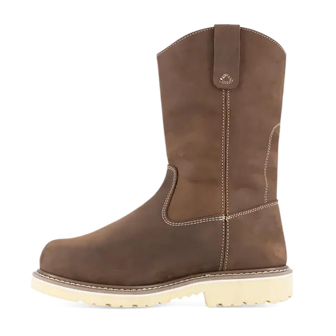 Solidifier Composite-Toe Pull-On 11 Inch Int Met Guard Work Boot Brown