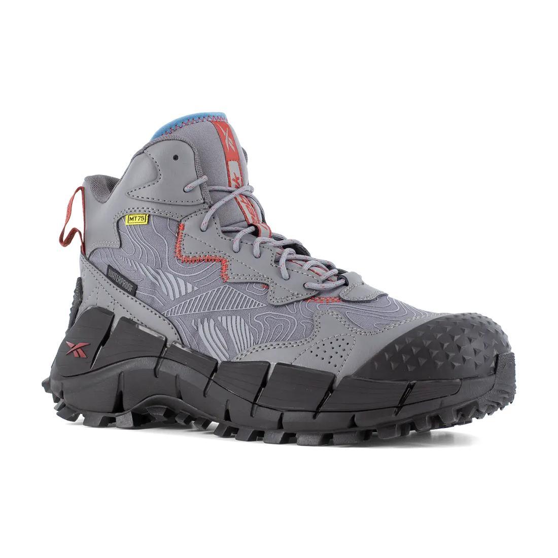 Zig Kinetica Edge II Composite-Toe Work Boot Gray/Red