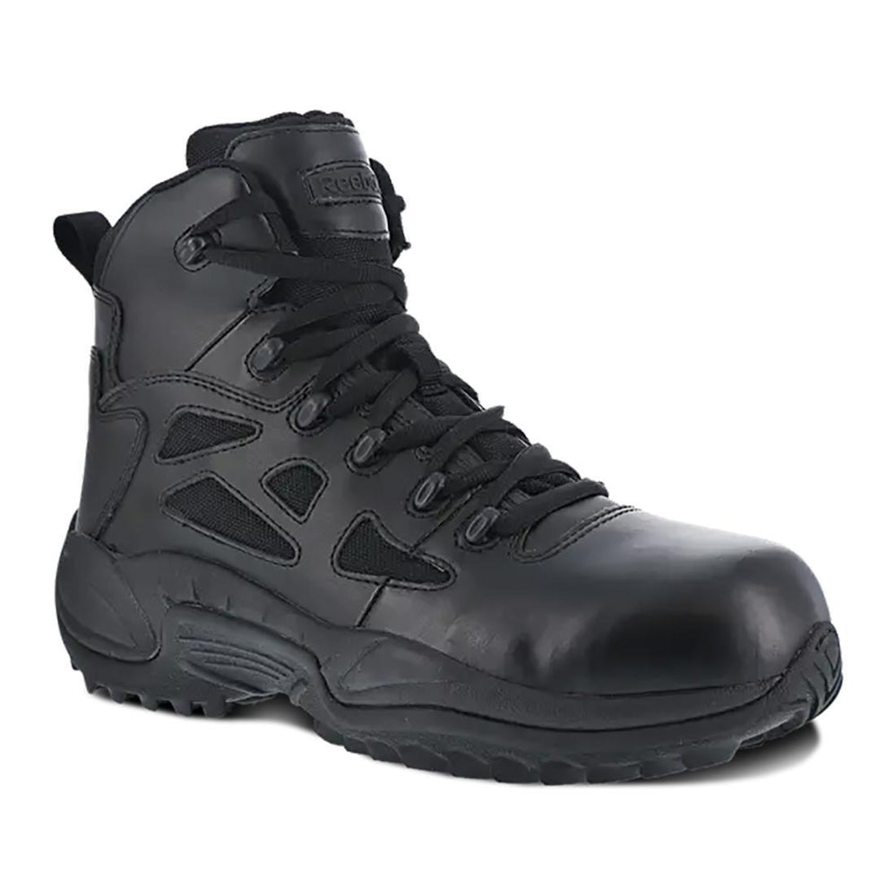 Women's Rapid Response Rb 6 Inch Composite-Toe Tactical Work Boot Black