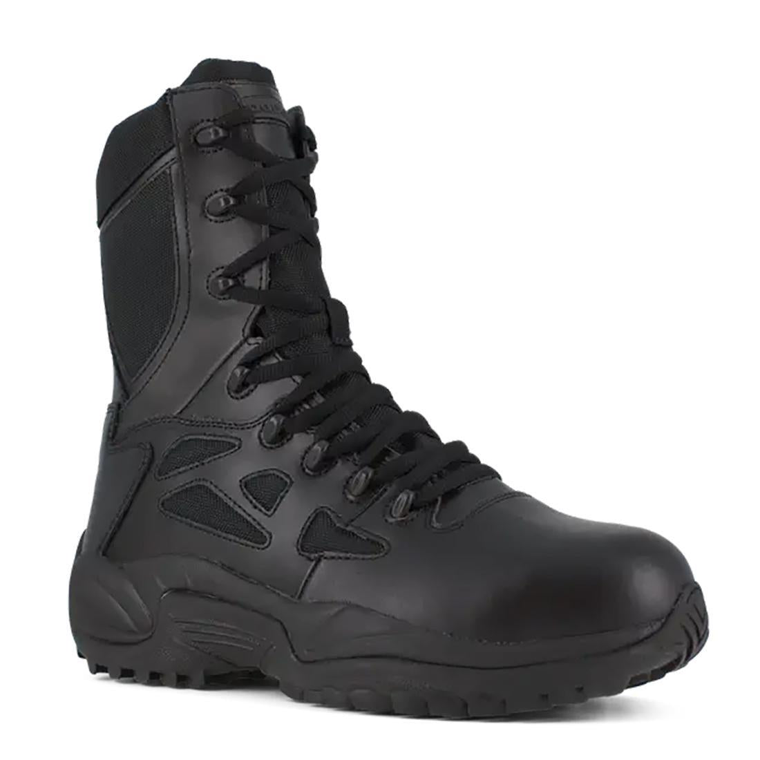 Women's Rapid Response Rb 8 Inch Composite-Toe Military Work Boot Black