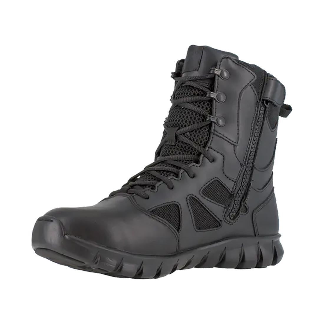 Sublite Cushion 8 Inch Soft-Toe Waterproof Side Zip Tactical Boot Black
