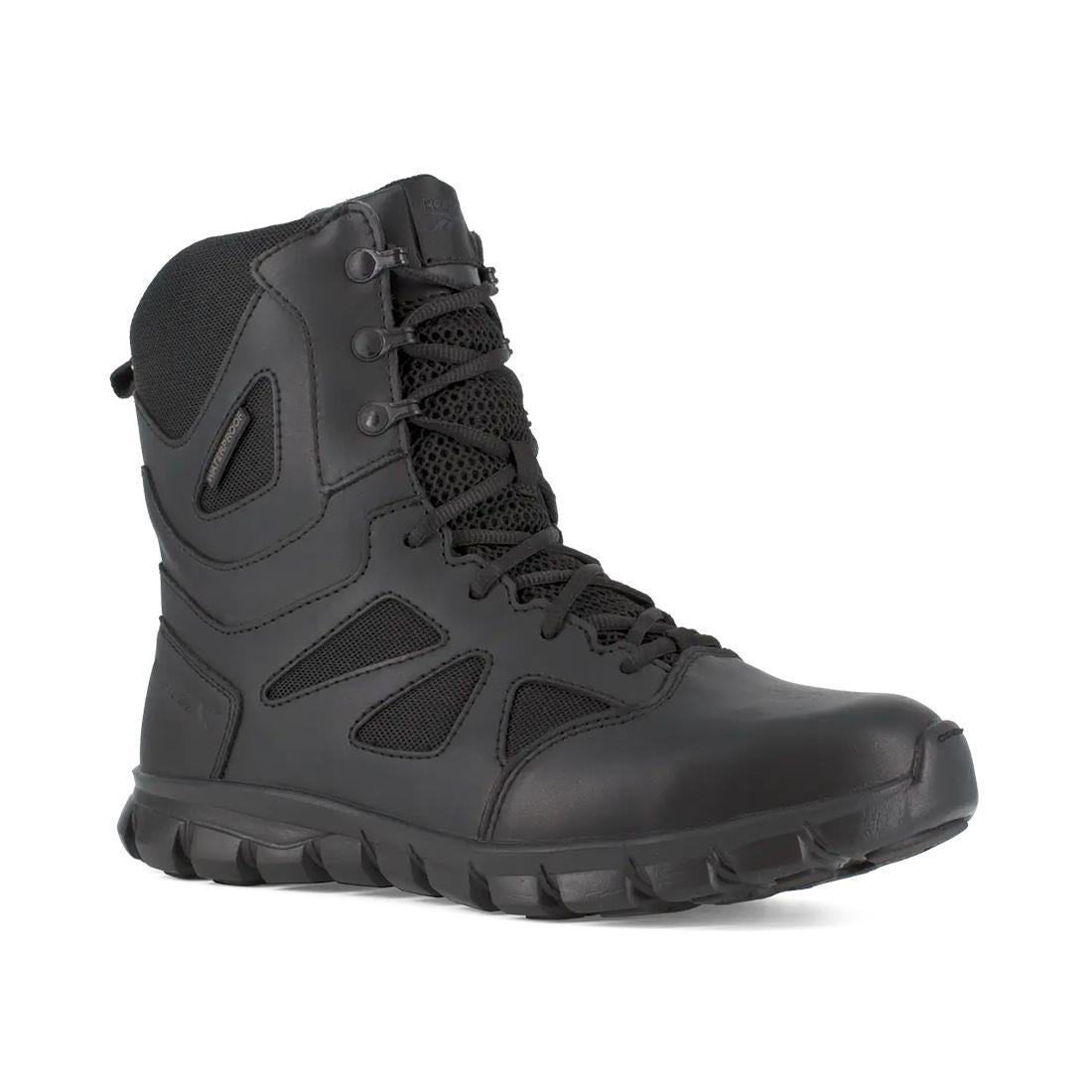 Sublite Cushion 8 Inch Soft-Toe Waterproof Side Zip Tactical Boot Black