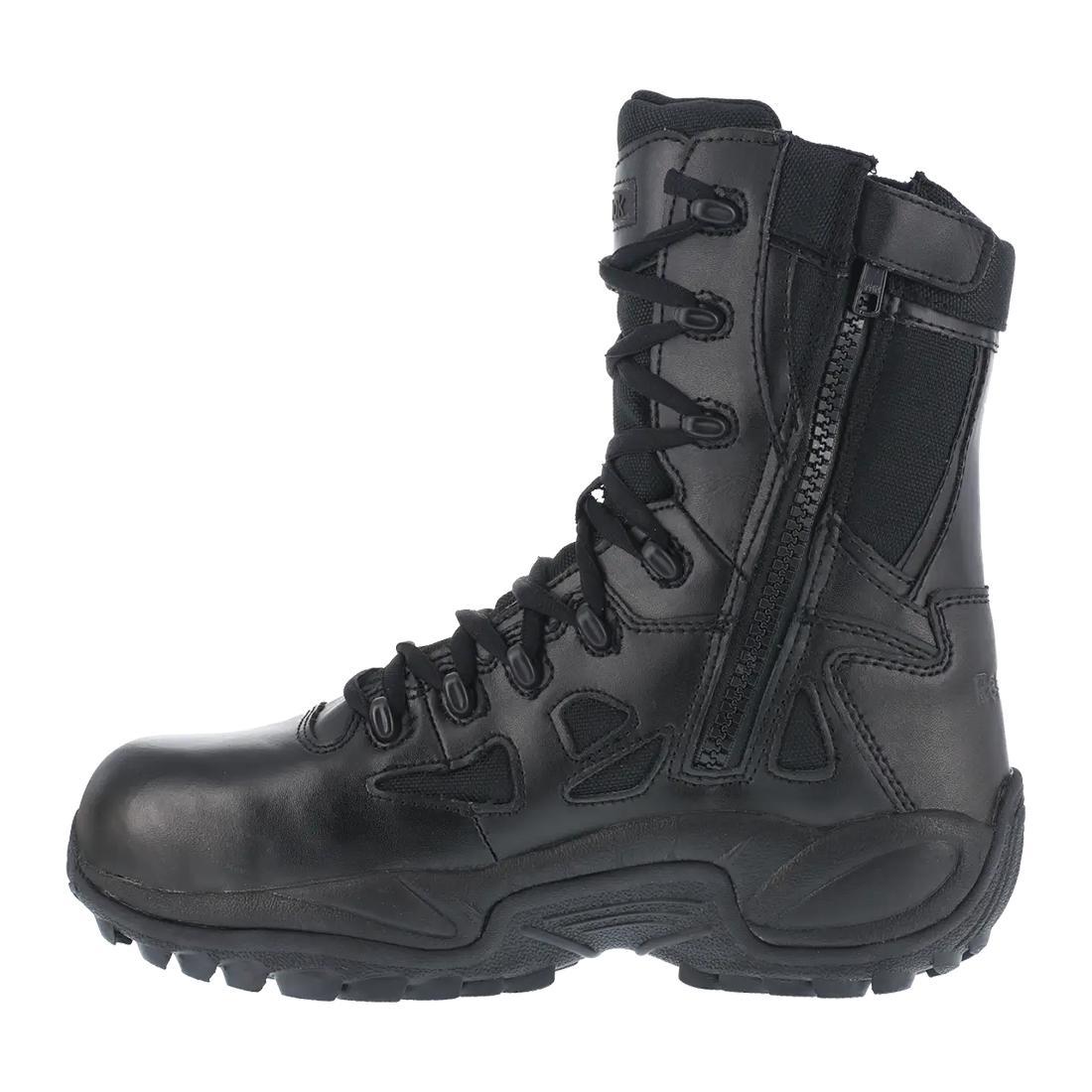 Rapid Response Rb 8 Inch Composite-Toe Tactical Work Boot Black