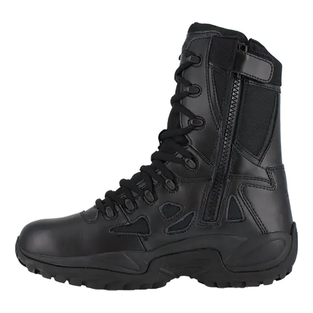 Women's Rapid Response Rb 8 Inch Soft-Toe Military Work Boot Black