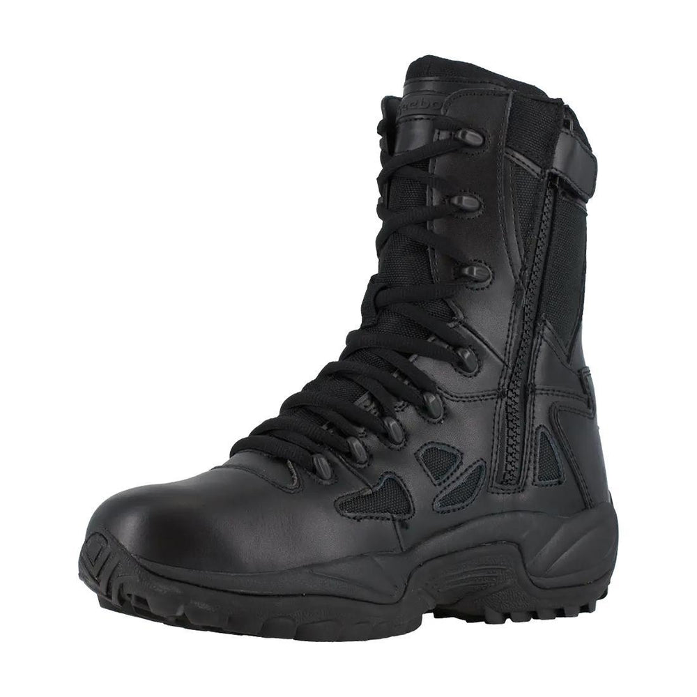 Women's Rapid Response Rb 8 Inch Soft-Toe Military Work Boot Black