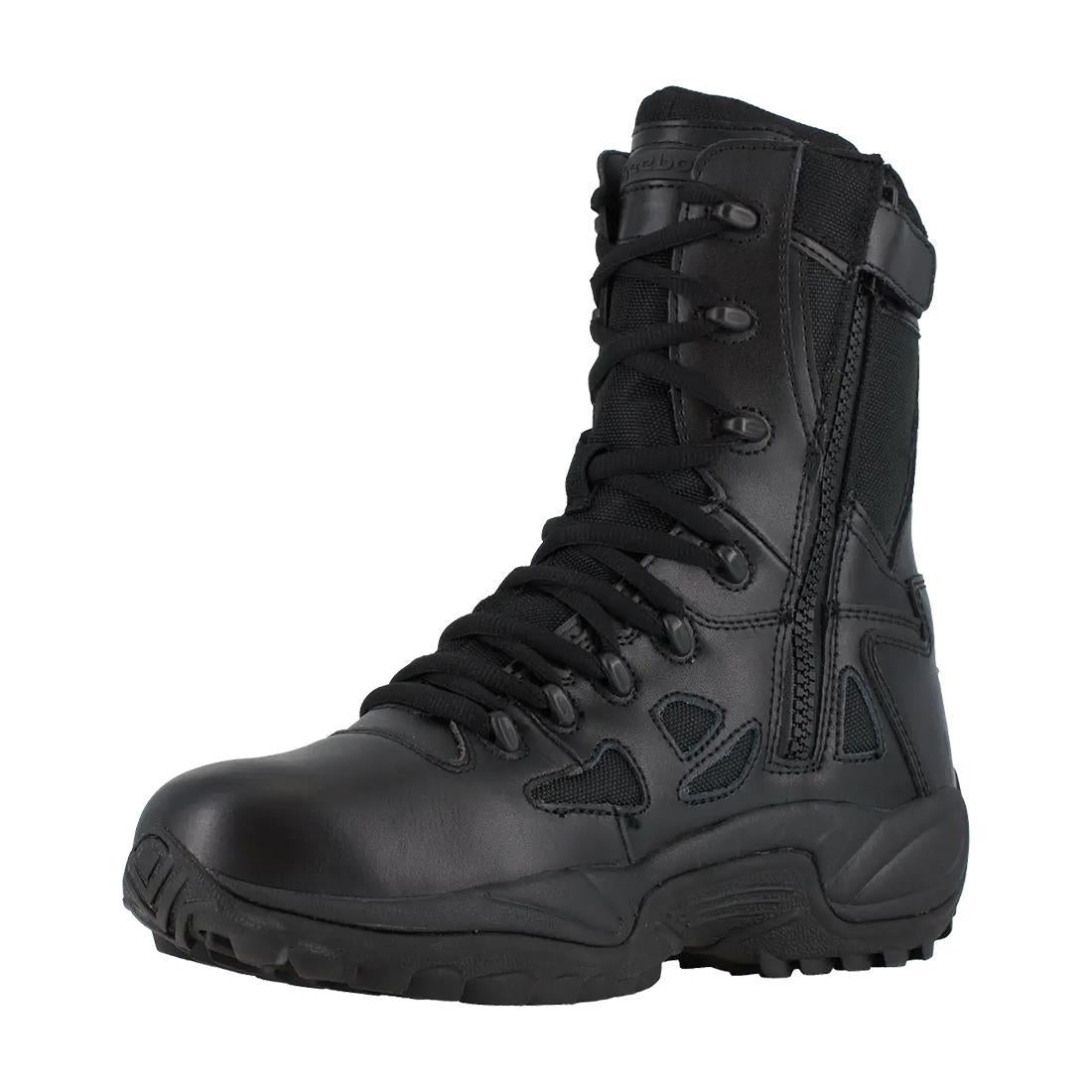 Women's Rapid Response Rb 8 Inch Soft-Toe Military Work Boot Black