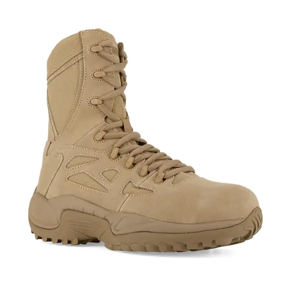 Women's Rapid Response Rb 8 Inch Composite-Toe Military Work Boot Desert Tan