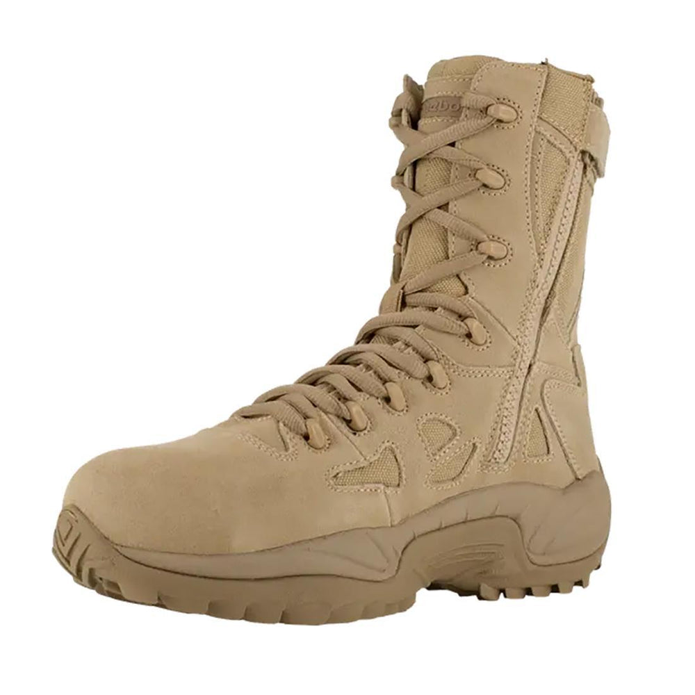 Women's Rapid Response Rb 8 Inch Composite-Toe Military Work Boot Desert Tan