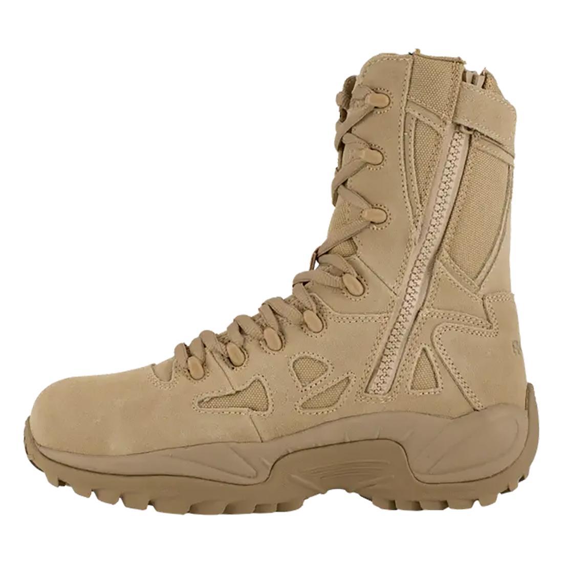Women's Rapid Response Rb 8 Inch Composite-Toe Military Work Boot Desert Tan