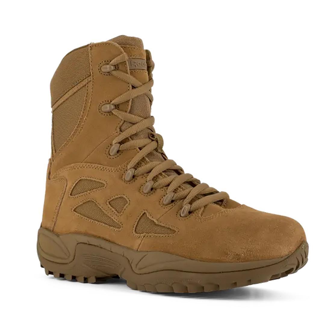 Women's Rapid Response Rb 8 Inch Soft-Toe Military Work Boot Coyote