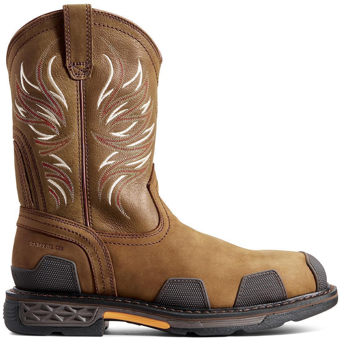 OverDrive Composite-Toe Wide Square Toe Work Boot Alamo Brown