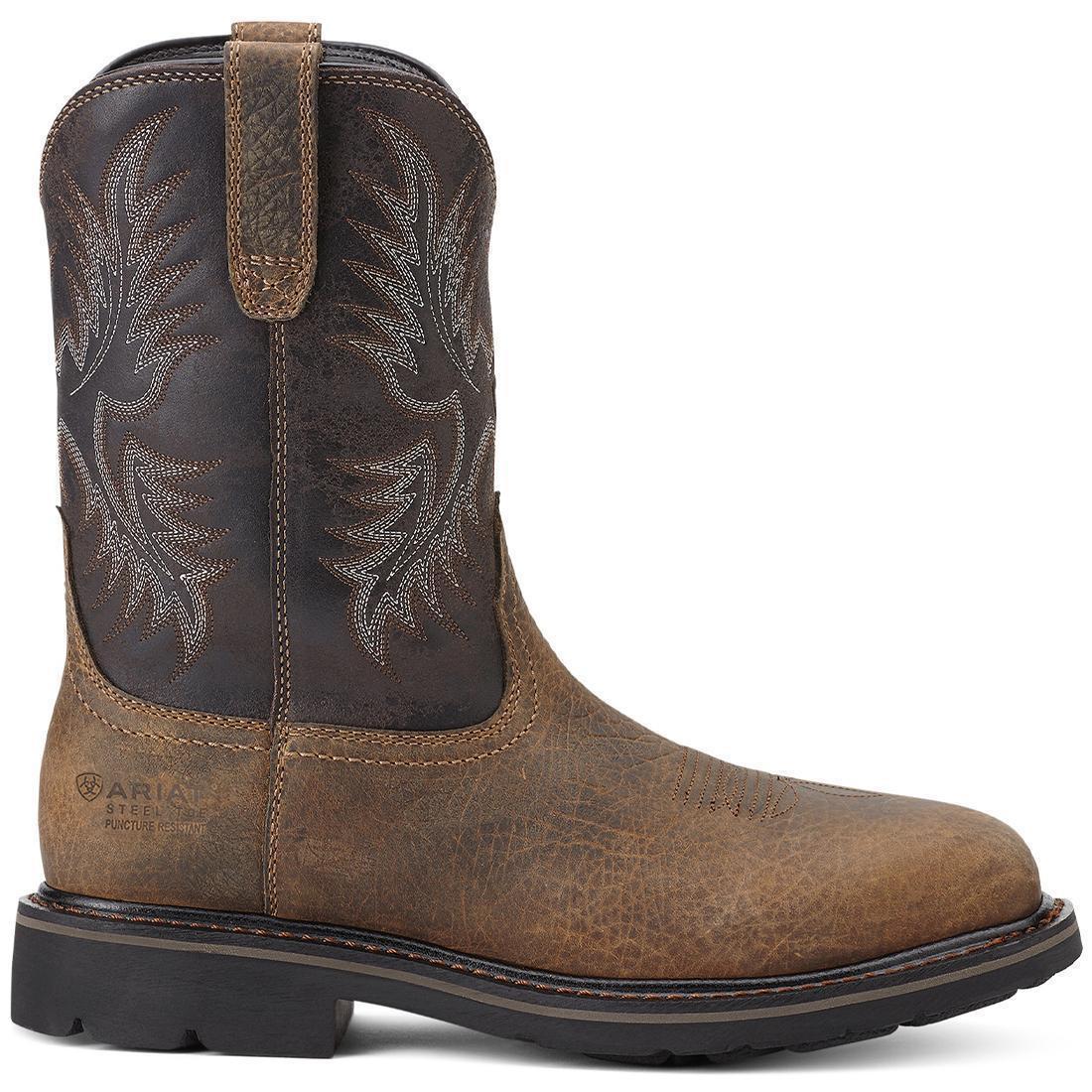 Sierra Steel-Toe Puncture Resistant Work Boot Earth