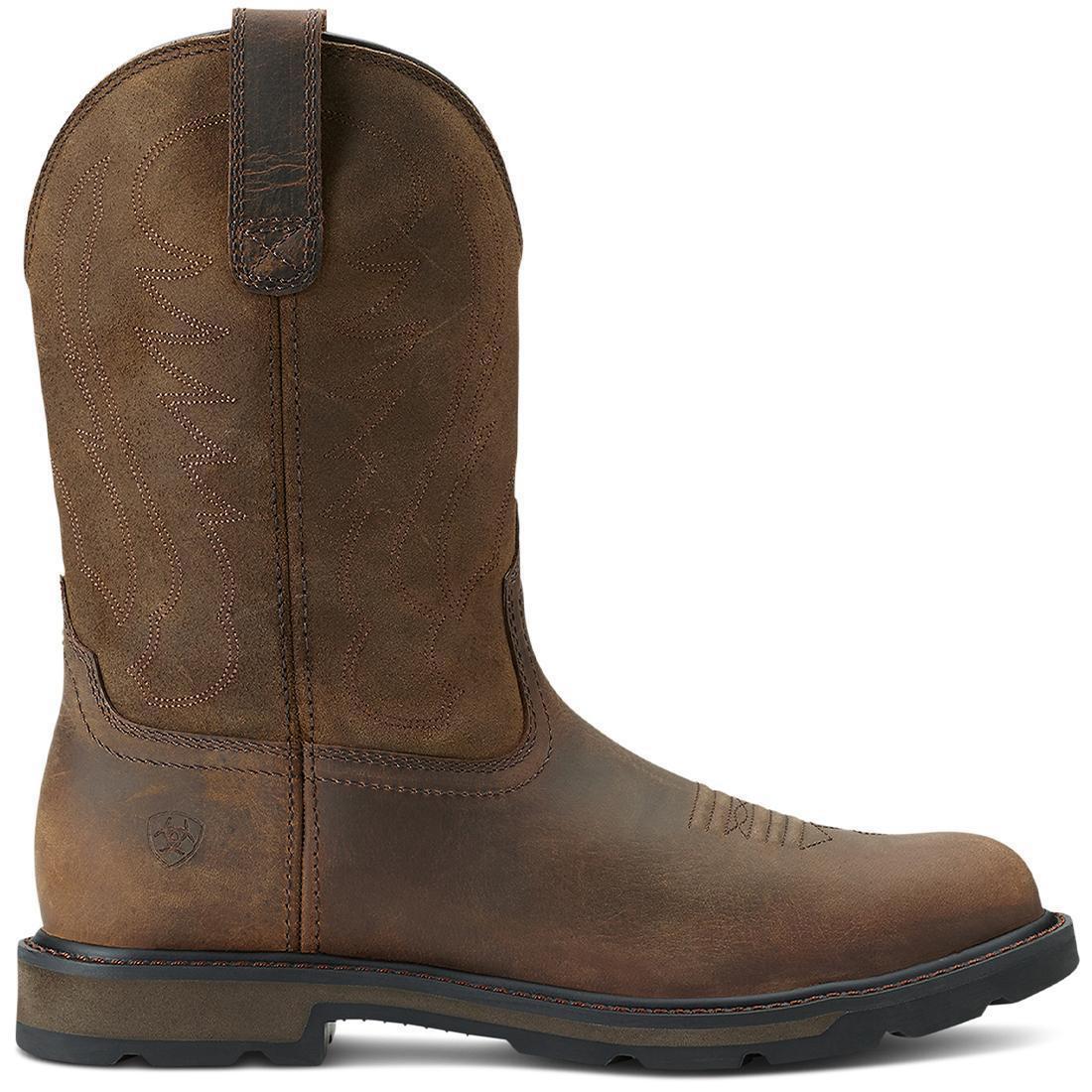 Ariat Groundbreaker Soft-Toe Boot Brown Profile