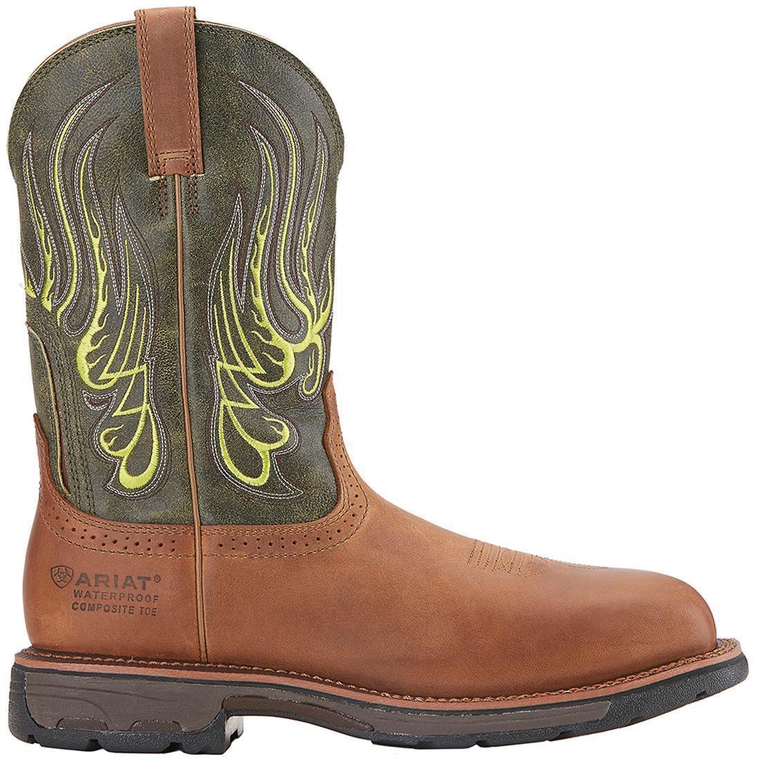 WorkHog Mesteno Composite-Toe Waterproof Work Boot Rust