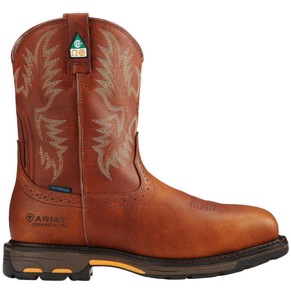 WorkHog Composite-Toe CSA Waterproof Wide Square Toe Work Boot Dark Copper
