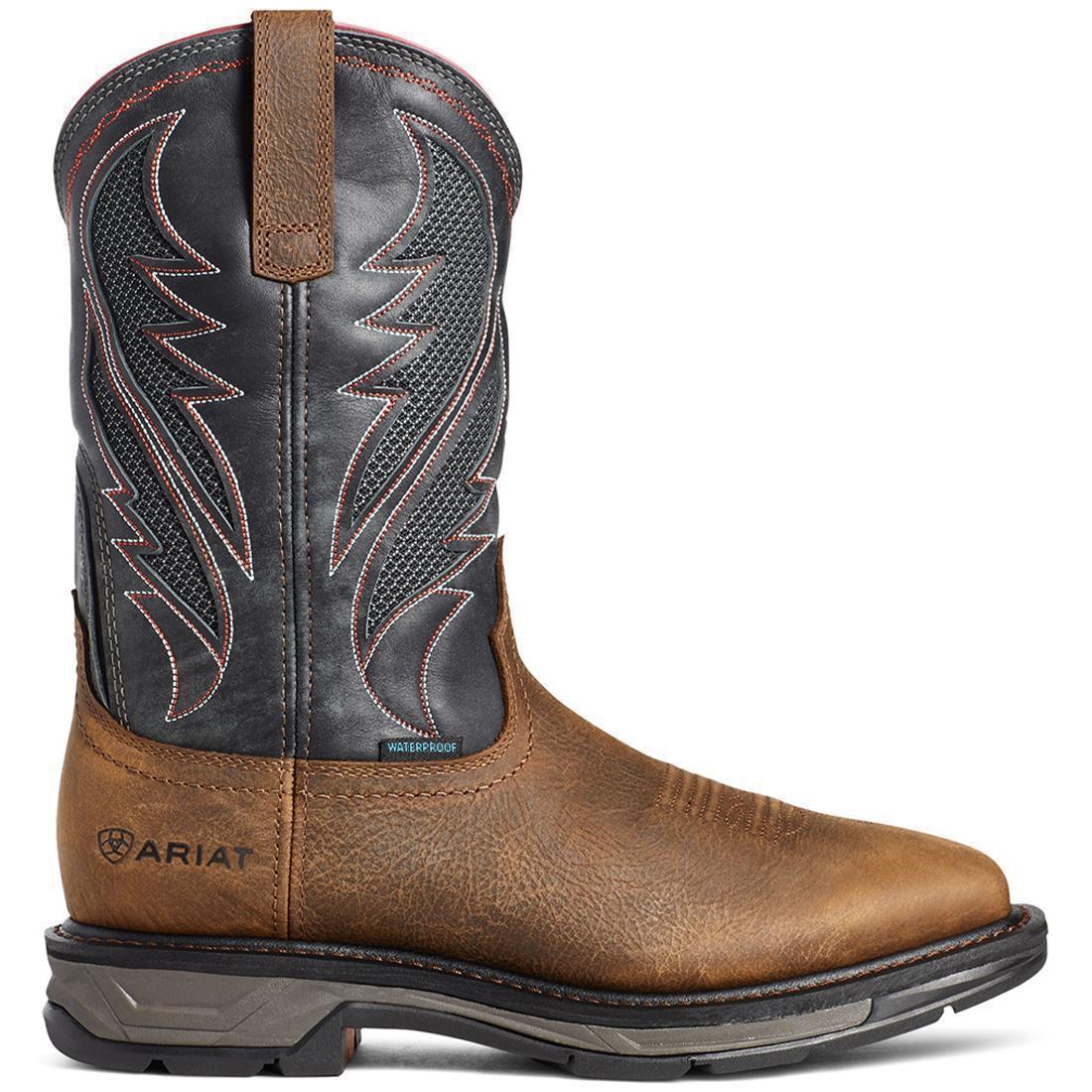 WorkHog XT VentTEK Waterproof Work Boot Rye Brown