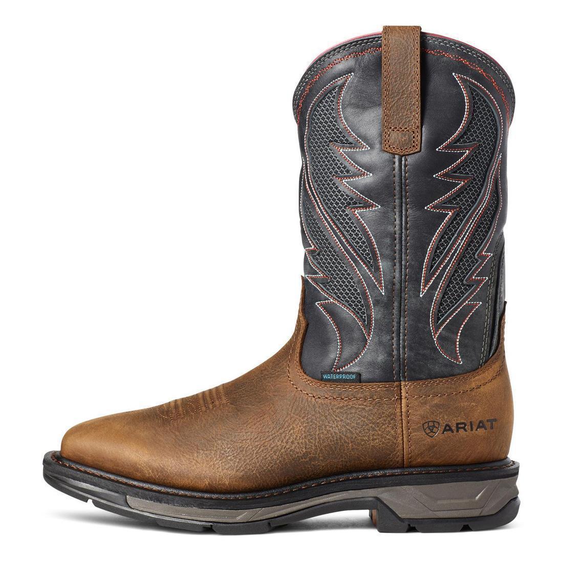 WorkHog XT VentTEK Waterproof Work Boot Rye Brown