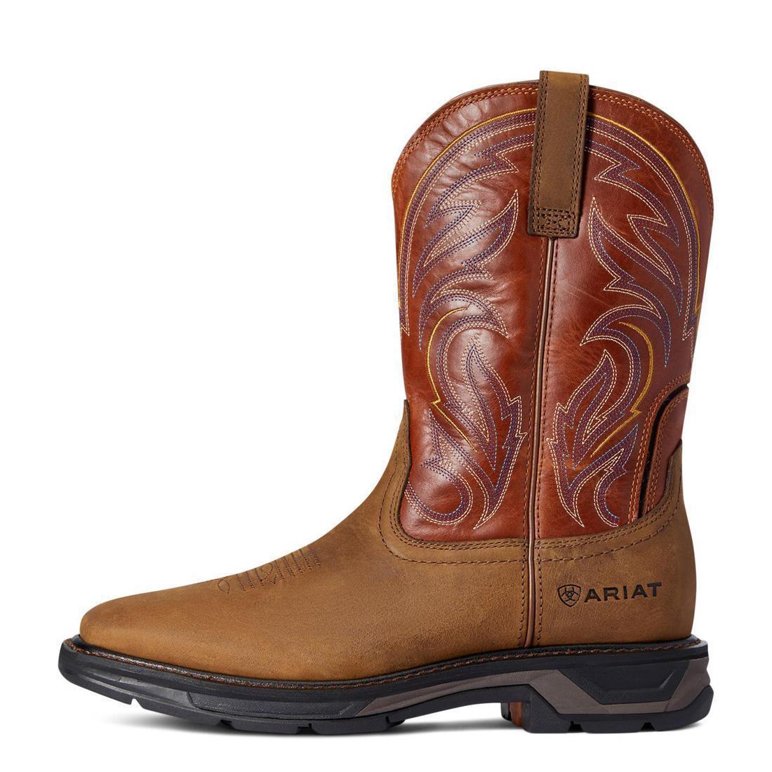 Ariat WorkHog XT Cottonwood Work Boot Dark Earth Side