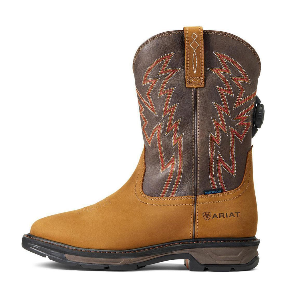 Ariat WorkHog XT BOA Soft-Toe Waterproof Boot Aged Bark Heel