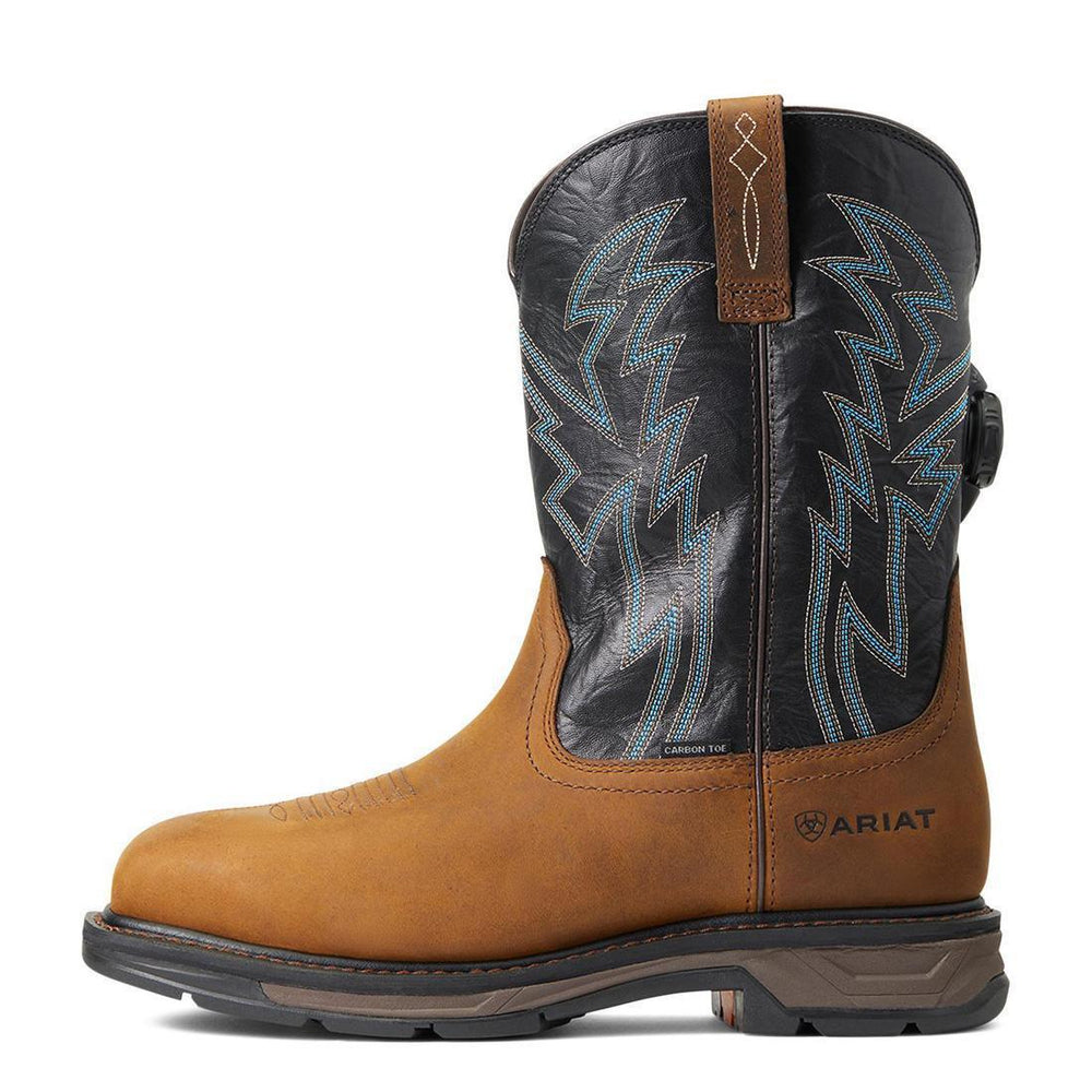 Ariat WorkHog XT BOA Carbon-Toe Work Boot Dark Earth Detail