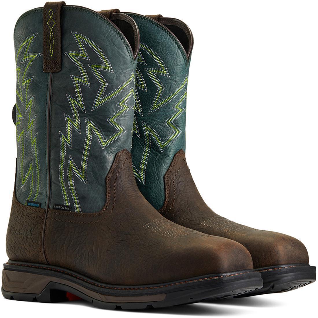 WorkHog XT BOA Carbon-Toe Waterproof Work Boot Bruin Brown