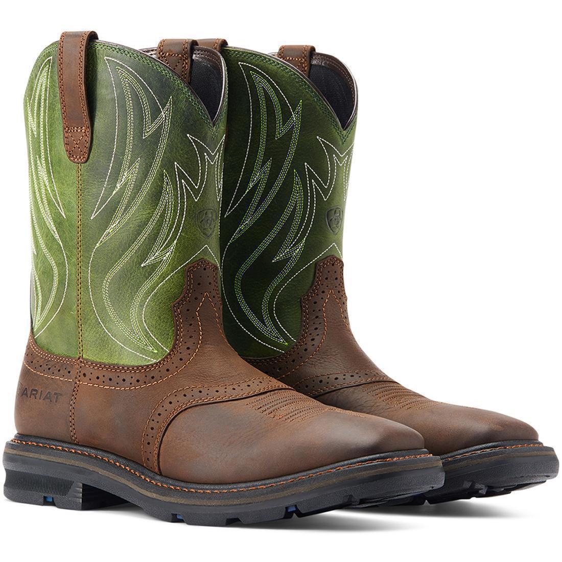 Sierra Shock Shield Soft-Toe Boot Dark Brown