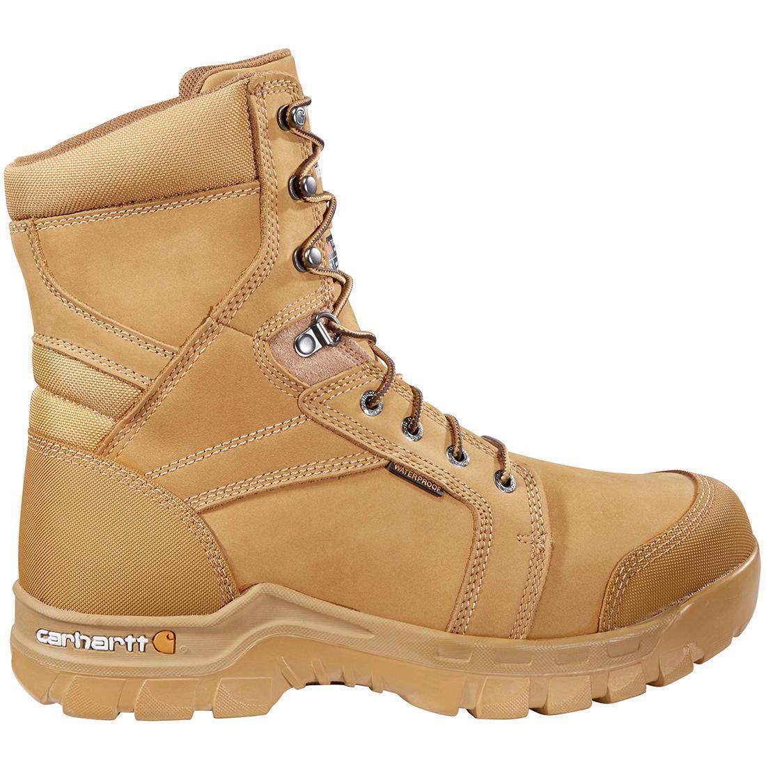 8" Rugged Flex Waterproof Insulated Soft Toe Boot Wheat