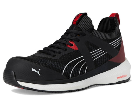 Puma Safety Turbo Black Composite Toe Work Boots – Red image view 7