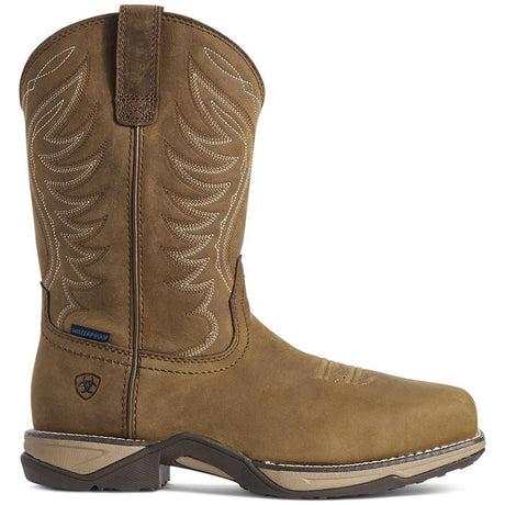 Ariat Anthem Women's Waterproof Composite Toe Work Boot - Brown Side