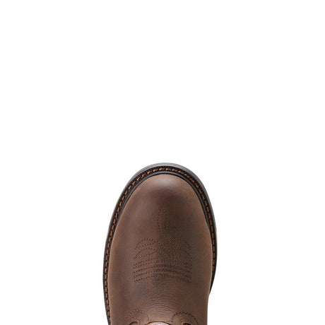 Ariat Riveter Women's CSA Glacier Grip Waterproof 400g Composite Toe Work Boot - Brown Heel