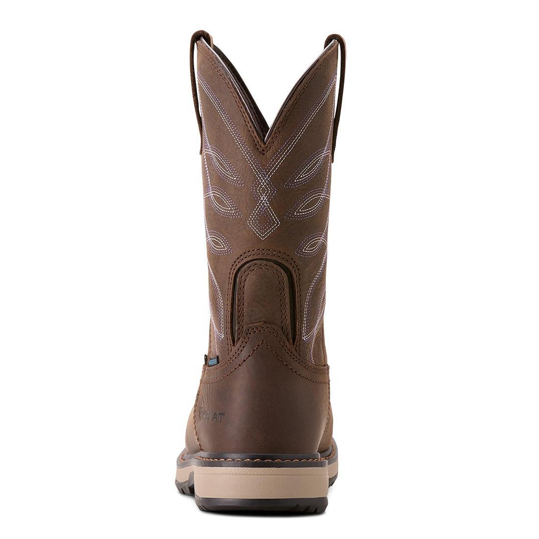 Ariat Riveter Women's CSA Glacier Grip Waterproof 400g Composite Toe Work Boot - Brown Medial