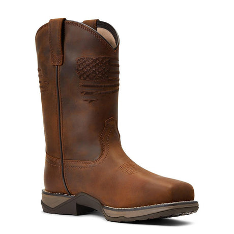 Ariat Anthem Patriot Women's Waterproof Composite Toe Work Boot - Brown Sole